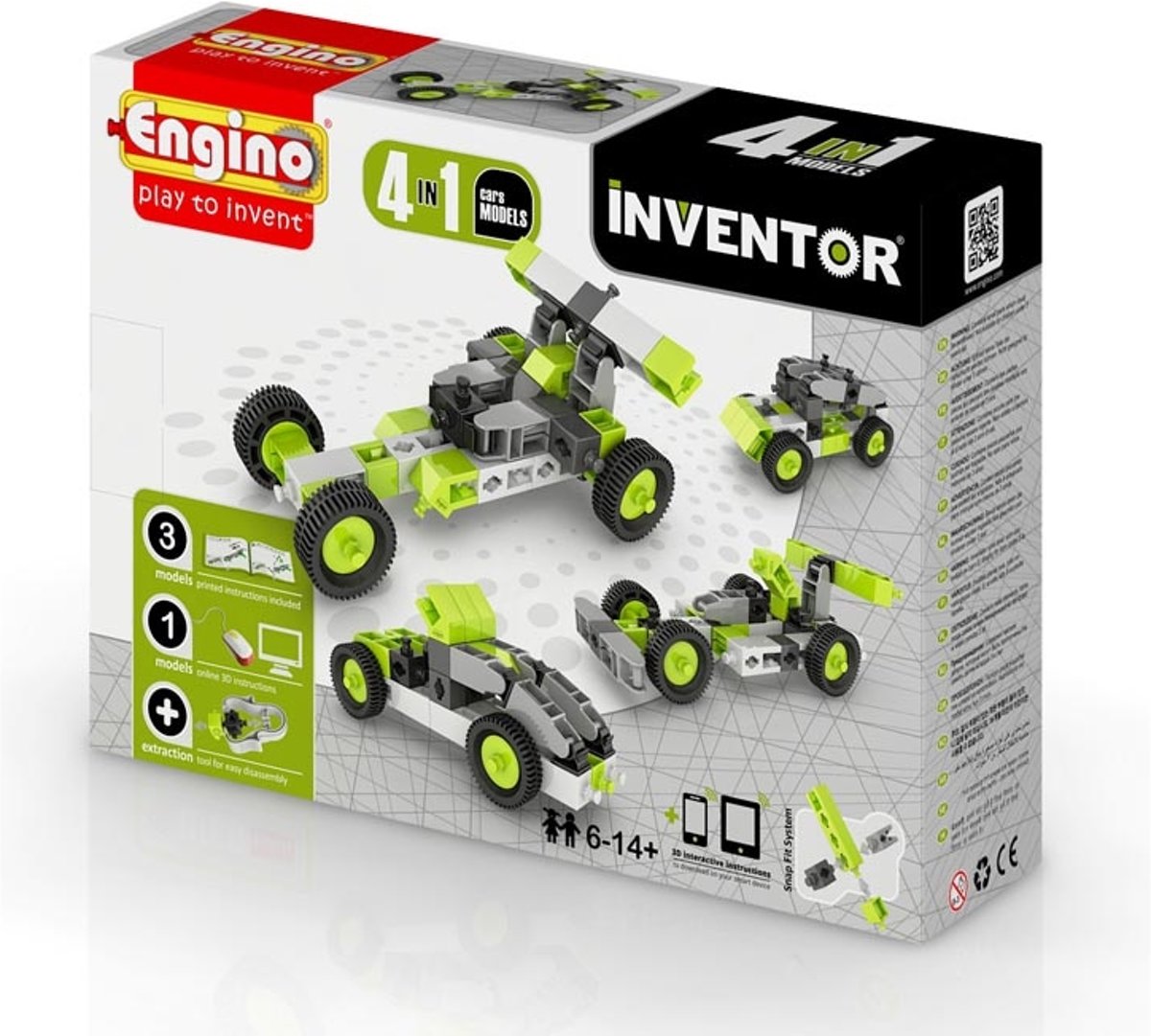 ENGINO INVENTOR Autos 4 modellen