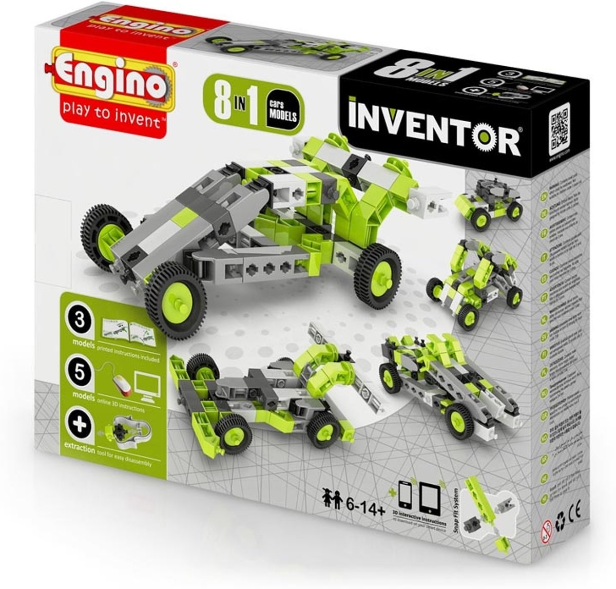 ENGINO INVENTOR Autos 8 modellen