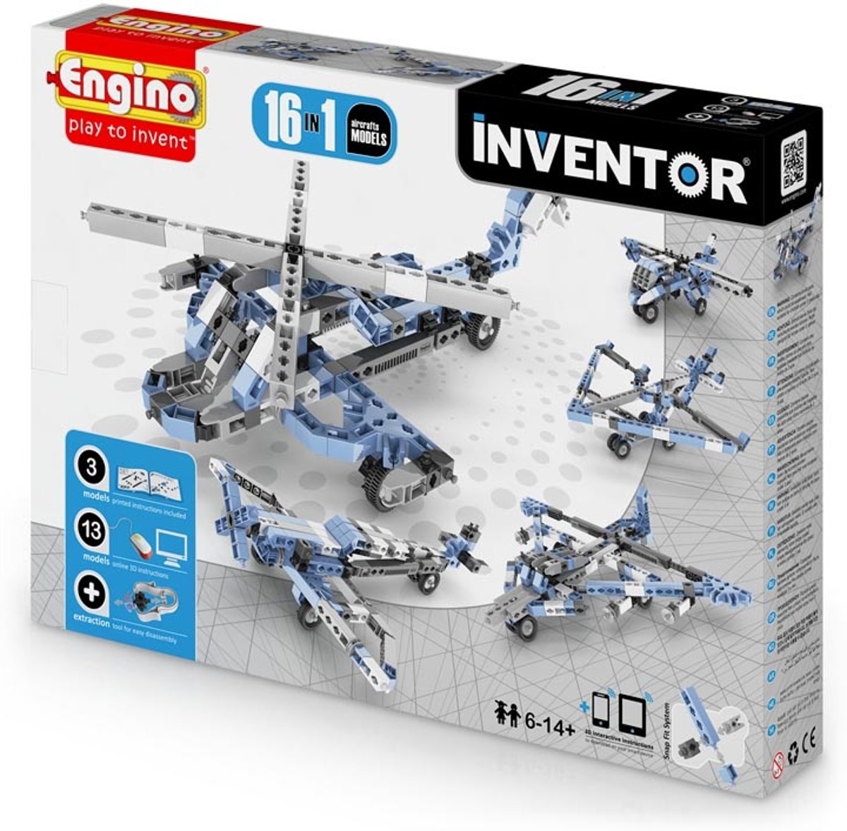 ENGINO INVENTOR Vliegtuigen 16 modellen