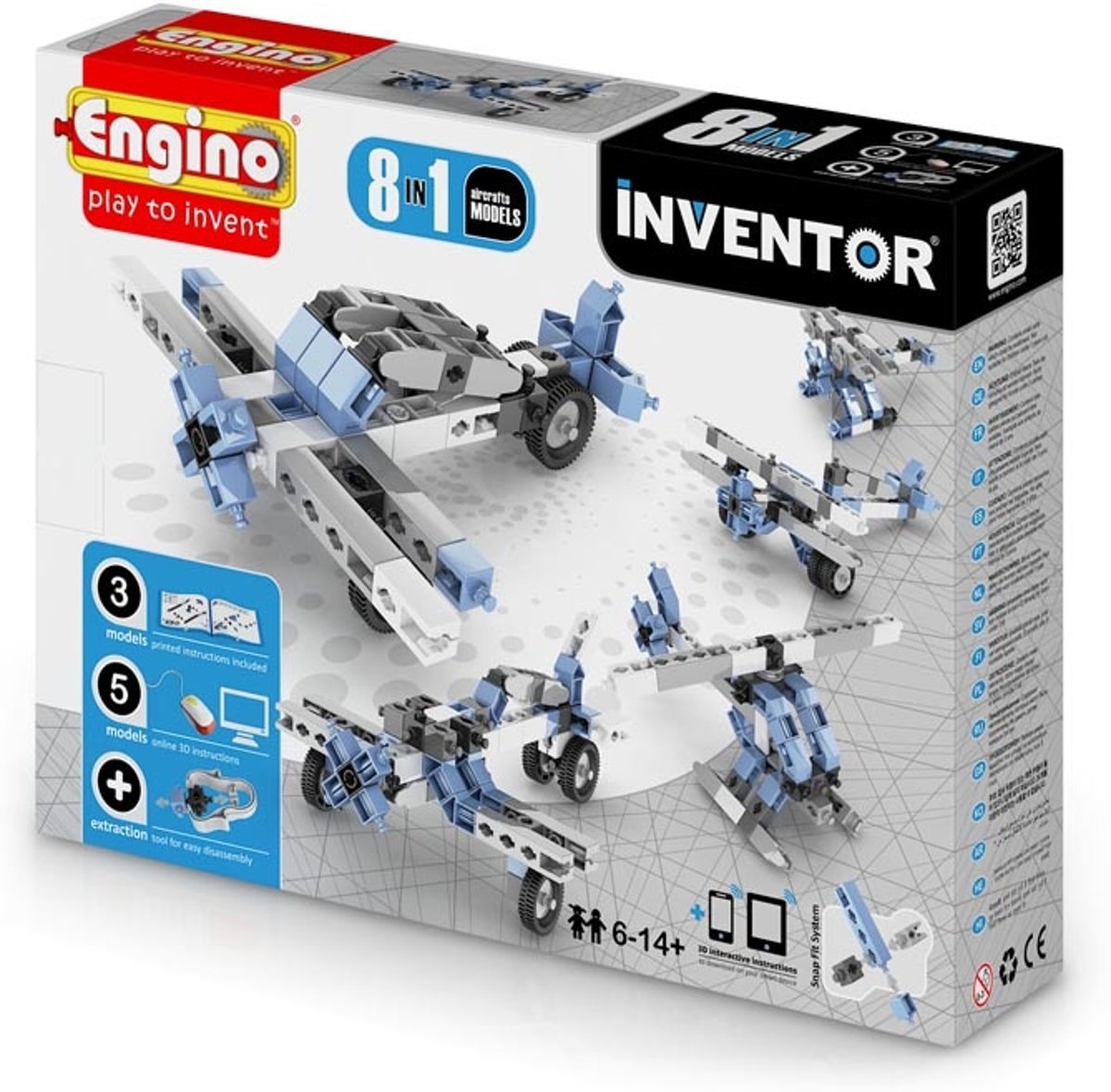 ENGINO INVENTOR Vliegtuigen 8 modellen