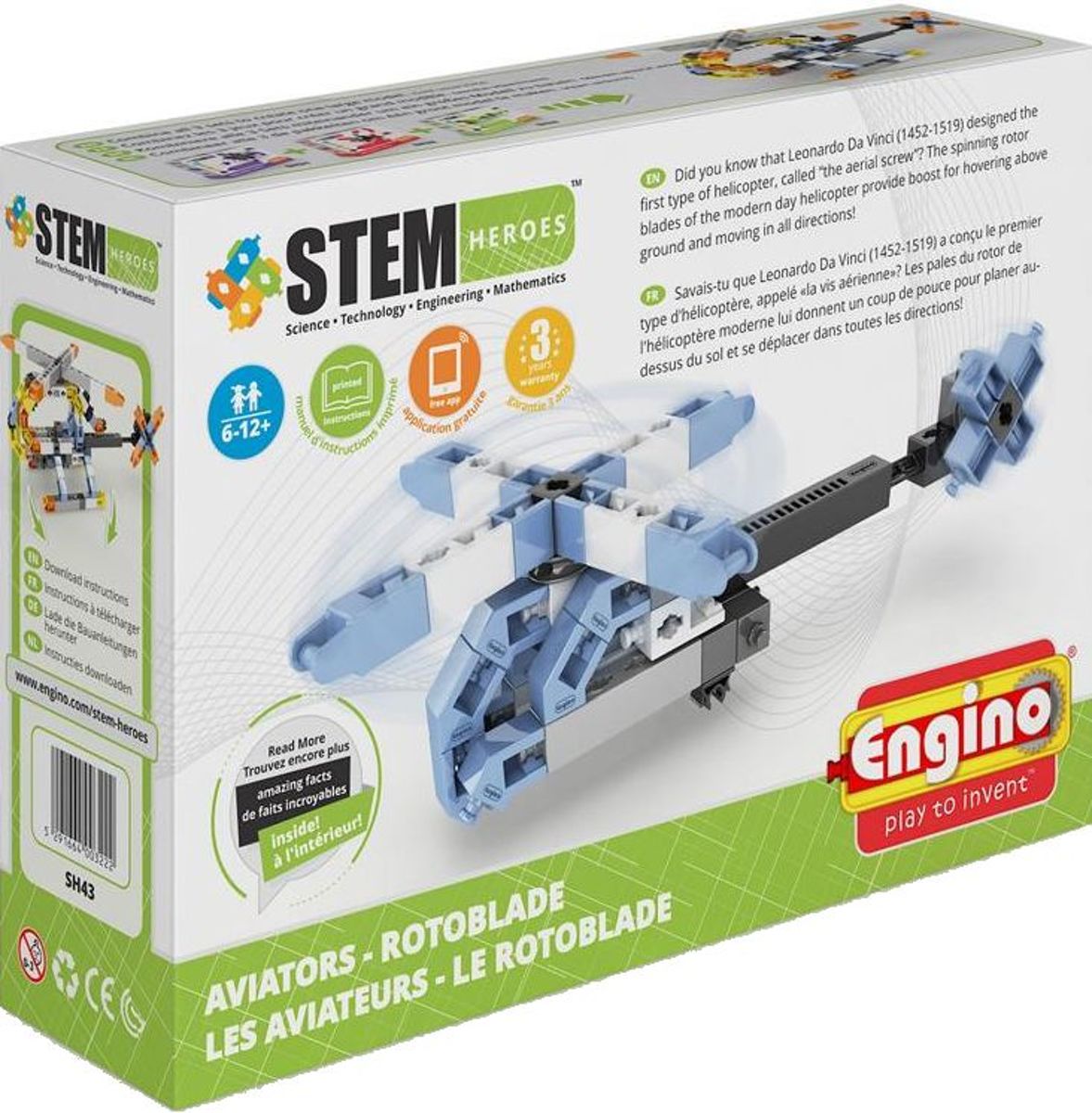 Engino STEM Heroes Aviators. - Rotorblade