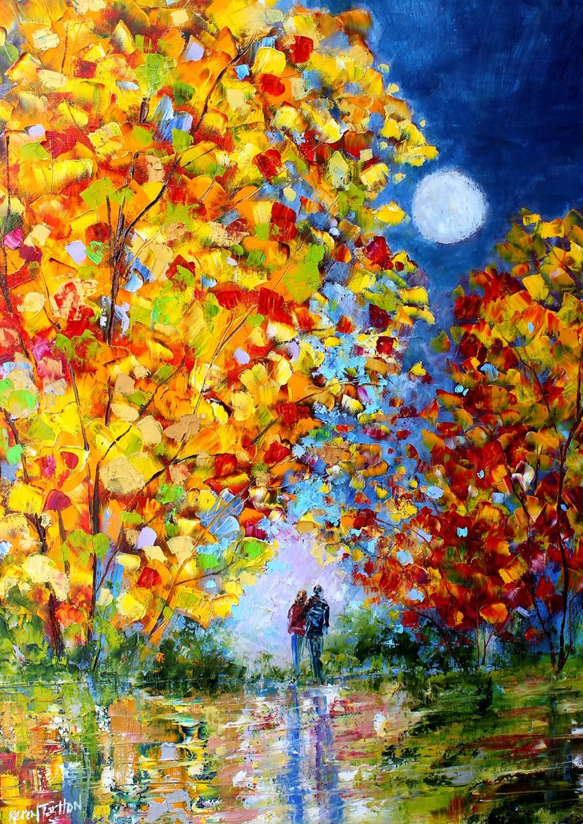 Enjoy Puzzle legpuzzel Autumn Moon - 1000 stukjes kleurrijk.