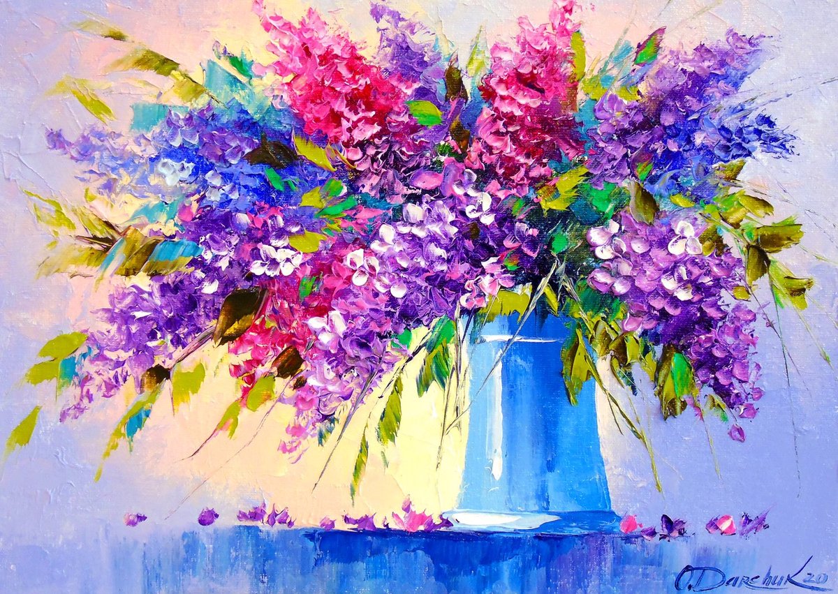 Enjoy Puzzle legpuzzel Bouquet of Lilacs in a Vase - 1000 stukjes.