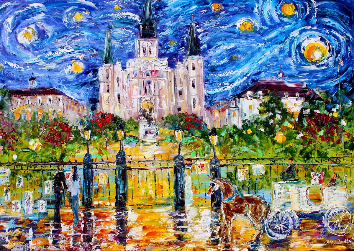 Enjoy Puzzle legpuzzel Jackson Square New Orleans - 1000 stukjes puzzel.
