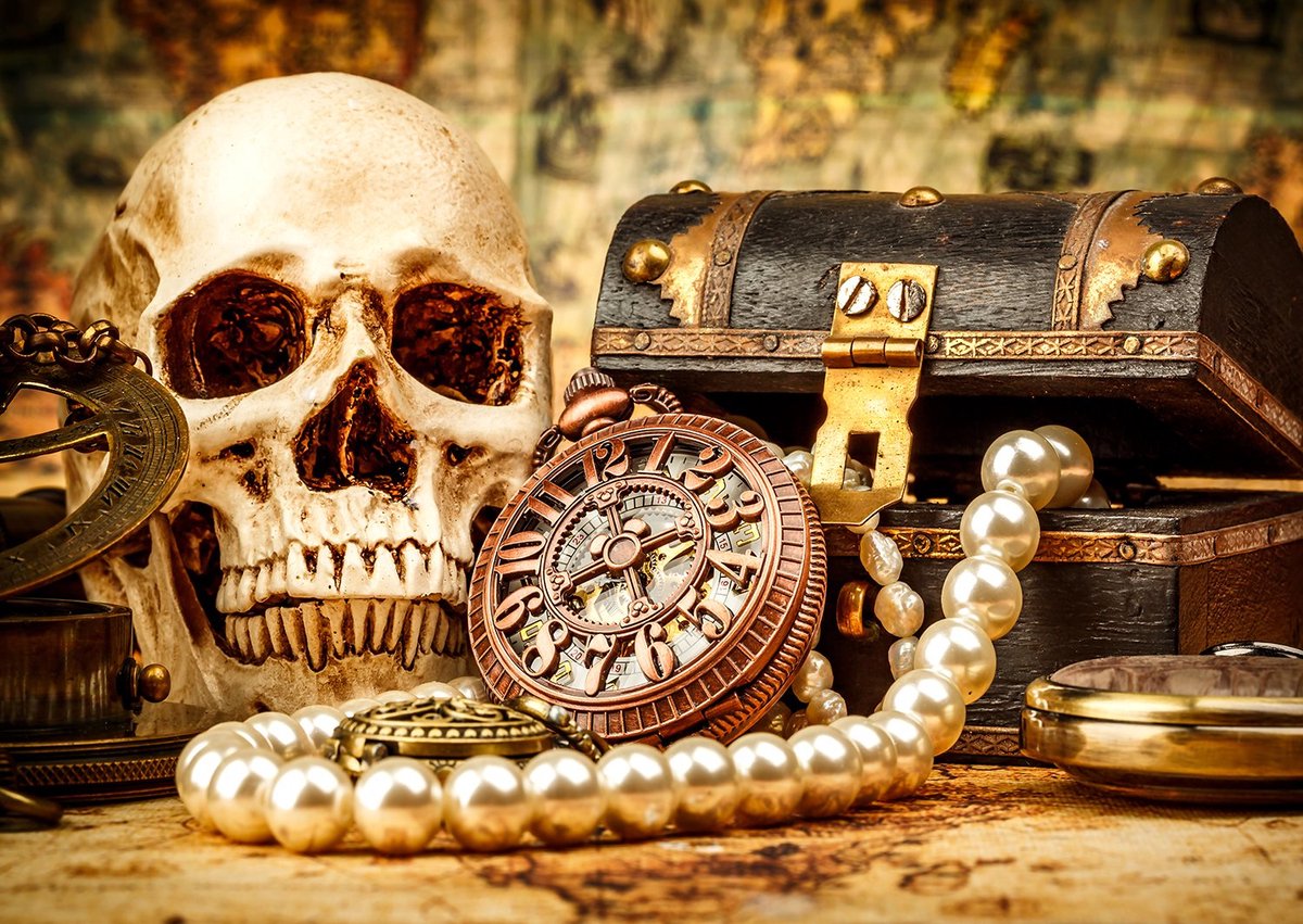 Enjoy Puzzle legpuzzel Pirates Captains Desk - 1000 stukjes puzzel.