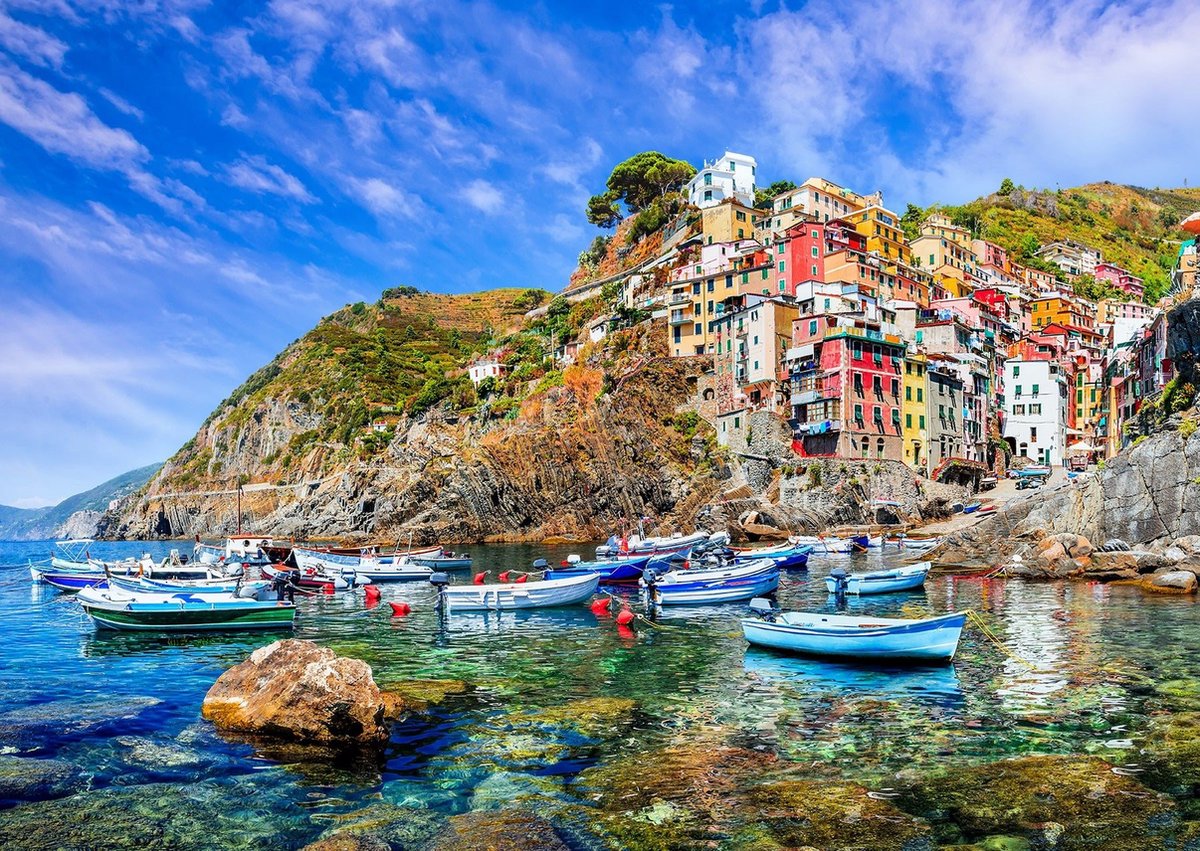 Enjoy Puzzle legpuzzel Riomaggiore Cinque Terre Italië - 1000 stukjes.