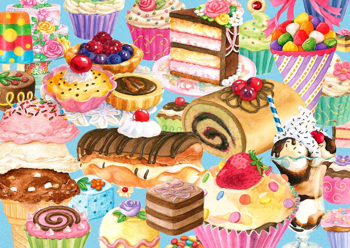 Enjoy Puzzle legpuzzel Sweet Treats - 1000 stukjes kleurrijk speelgoed.