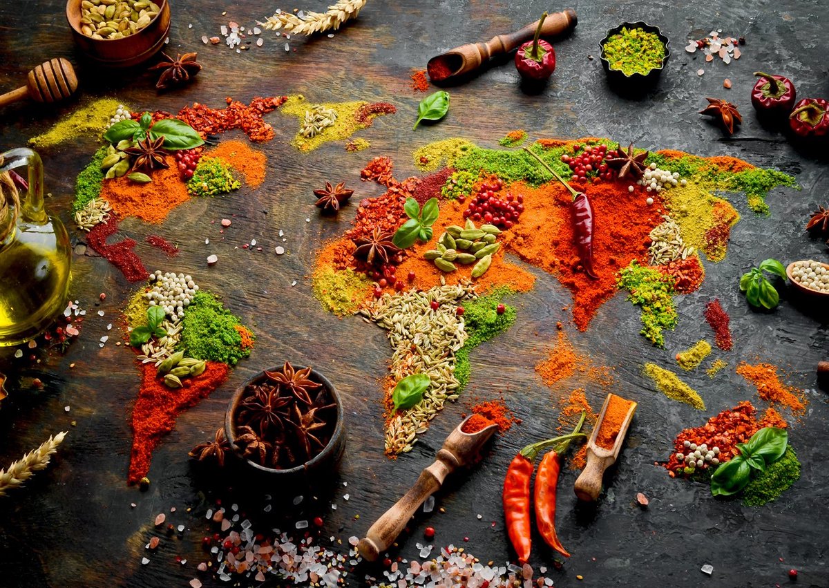 Enjoy Puzzle legpuzzel World Map in Spices - 1000 stukjes kleurrijk.