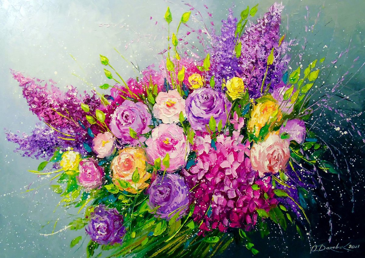 Enjoy Puzzle legpuzzel boeket rozen 1000 stukjes kleurrijk speelgoed.