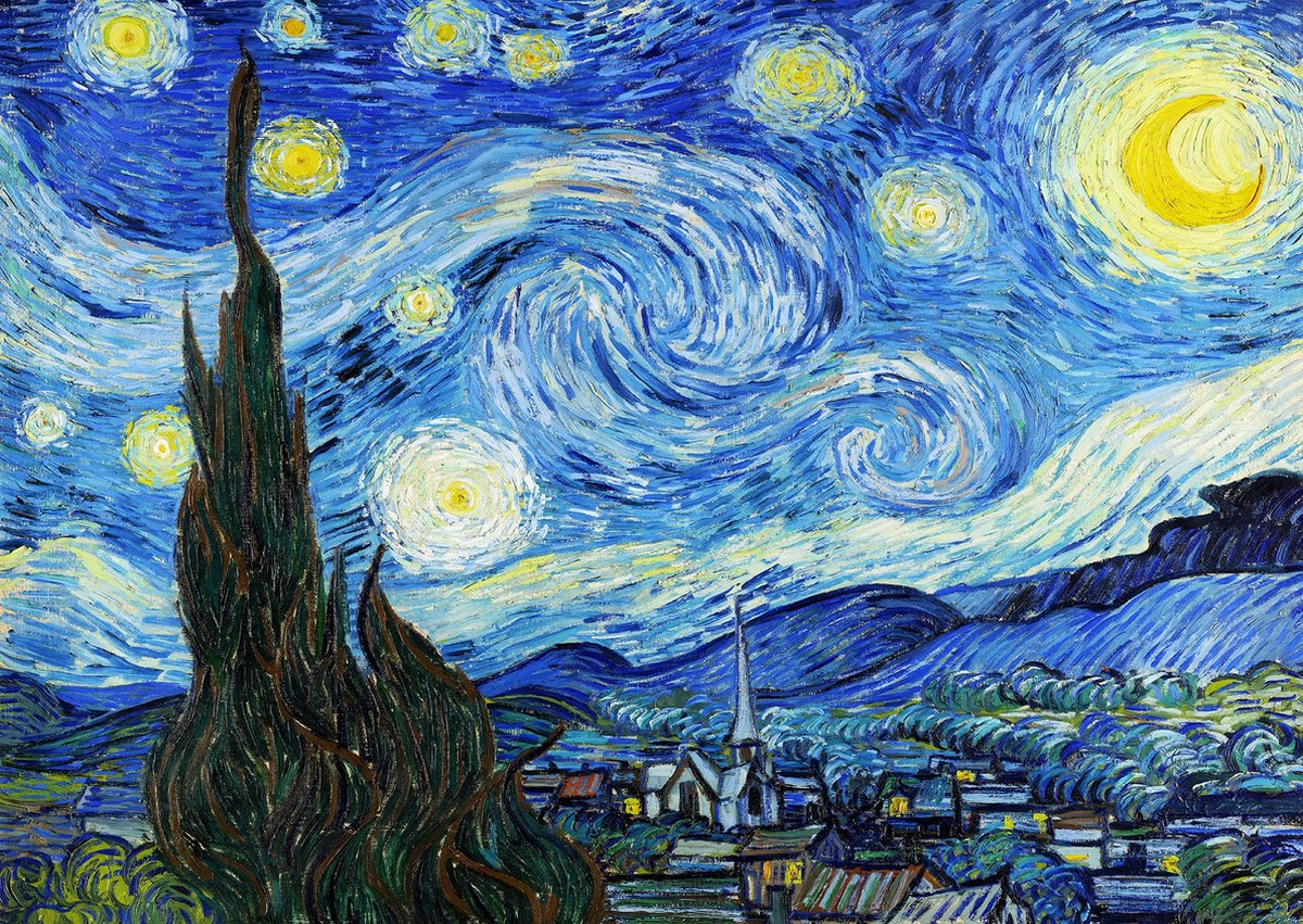 Enjoy puzzel Vincent van Gogh - Sternennacht - 1000 stukjes.