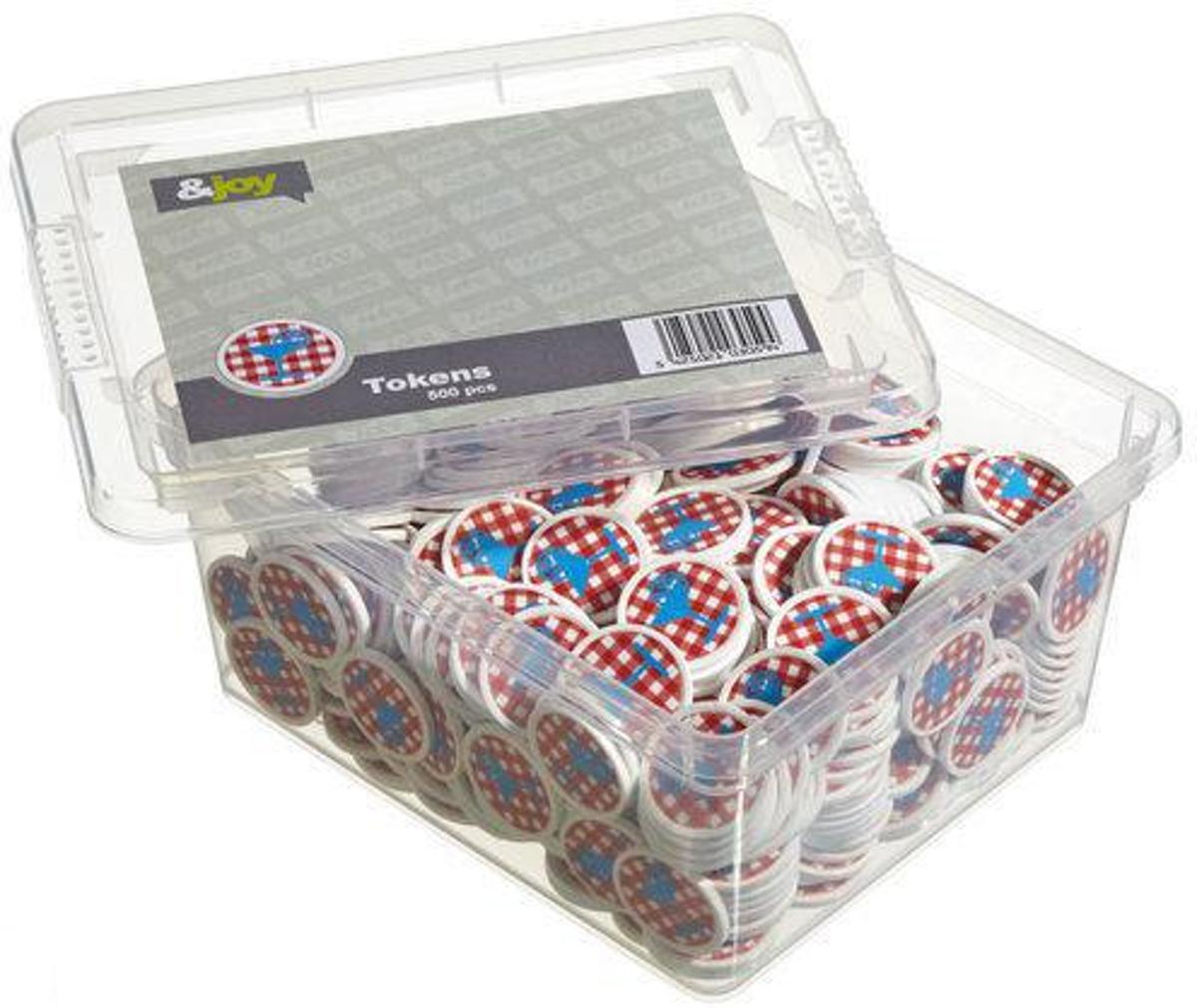 Bedrukte Betaalmunten / Consumptiemunten - Cocktail Glas - 500 Jetons