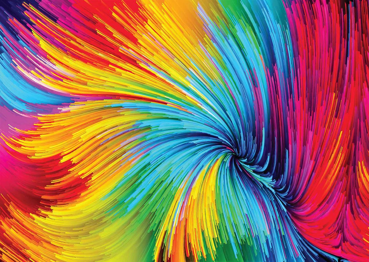 Colorful Paint Swirl Puzzel 1000 Stukjes