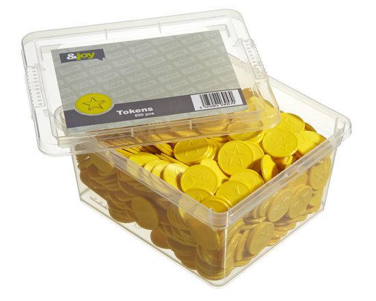 Gegraveerde Betaalmunten - Gele Ster