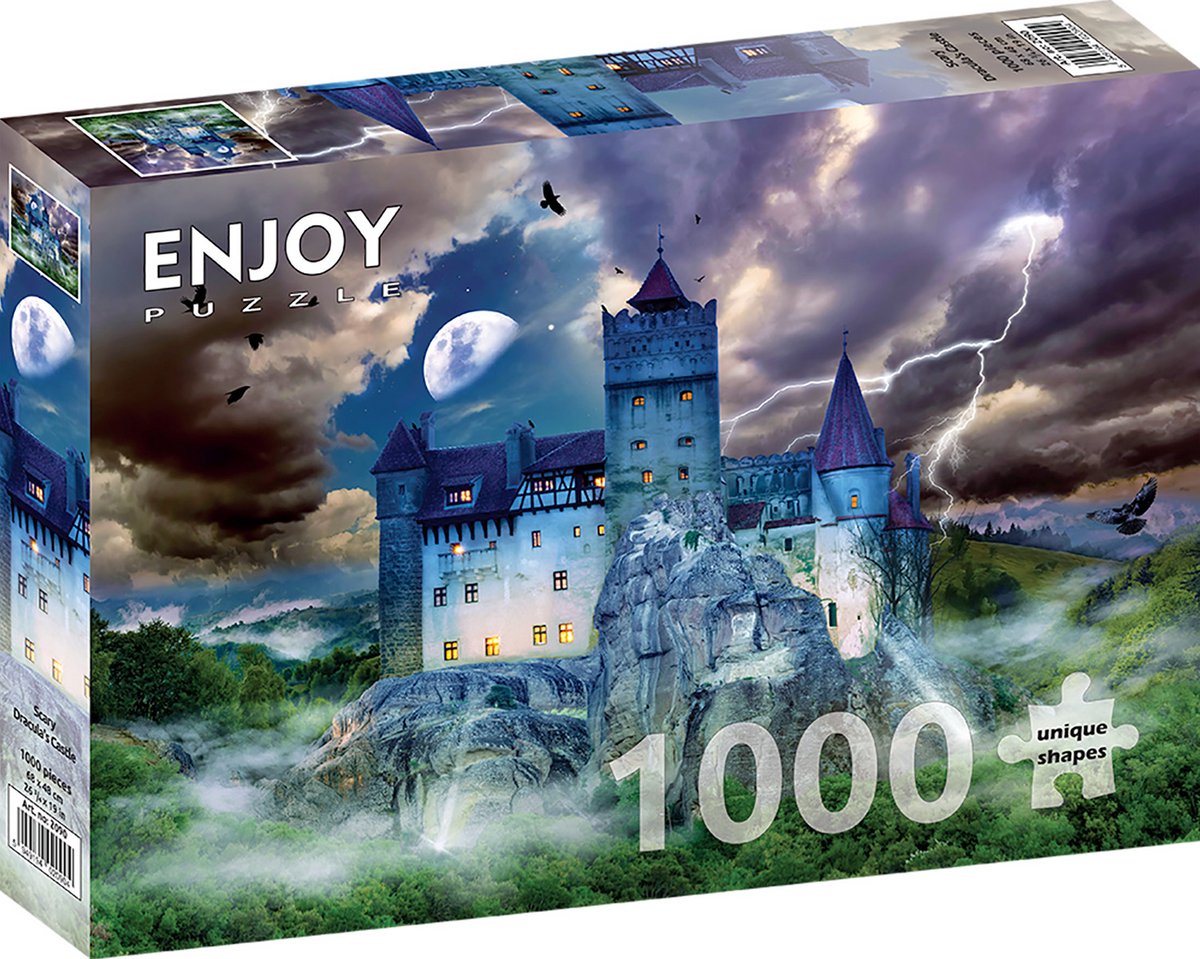 Spooky Night at Draculas Castle Puzzel 1000 Stukjes