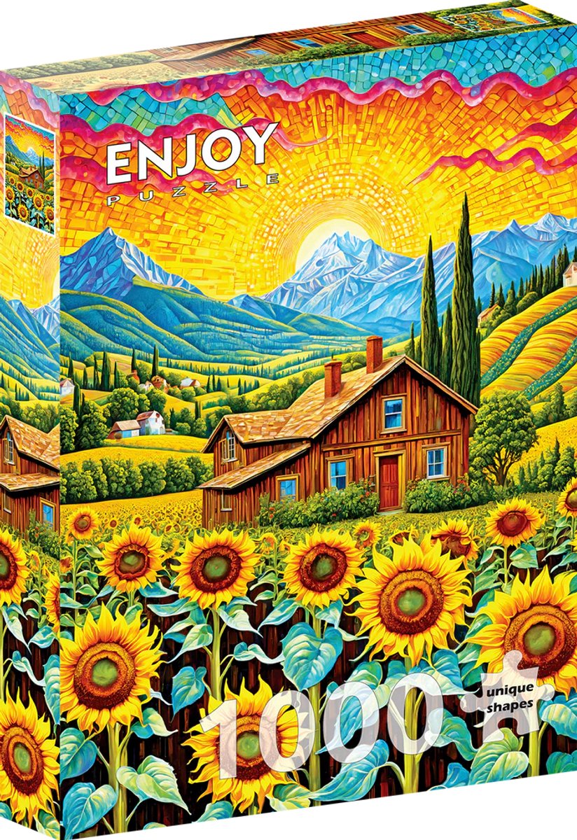 Sunflower House Puzzel 1000 Stukjes