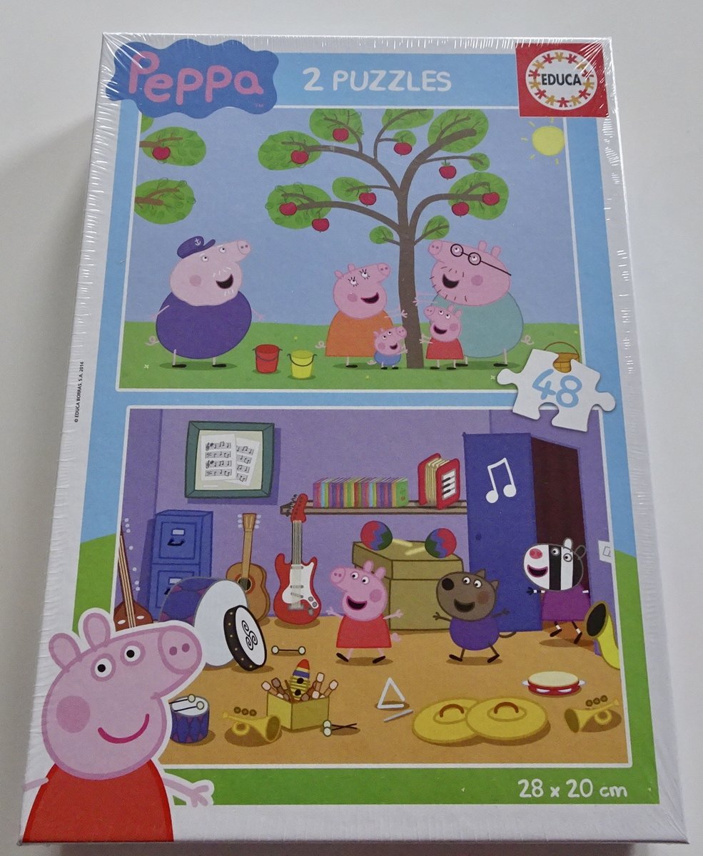 Set van 2 Puzzels van Peppa Big, 2 x 48 stukjes