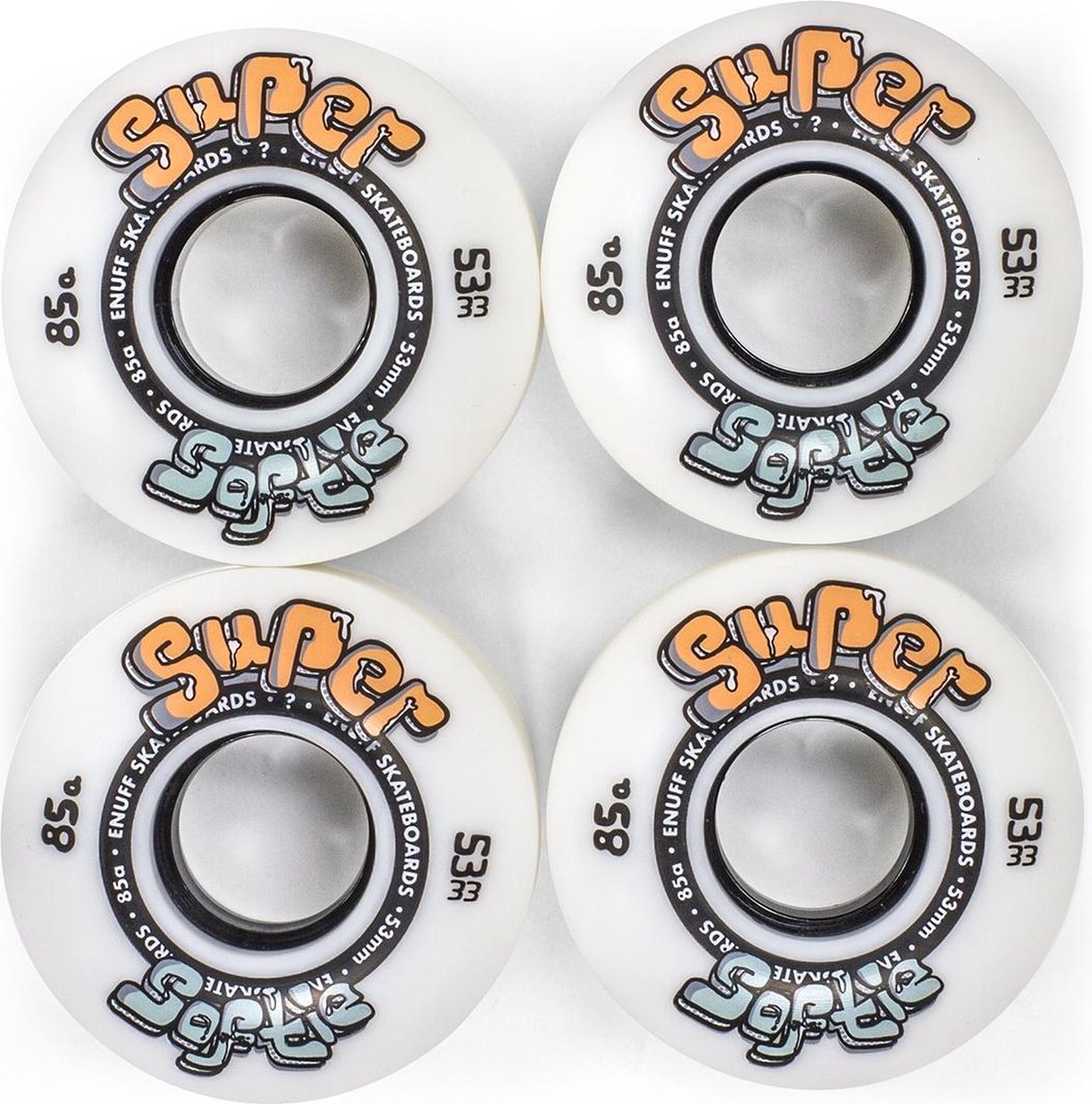 Enuff Super Soft 85A Skateboard Wielen set van 4