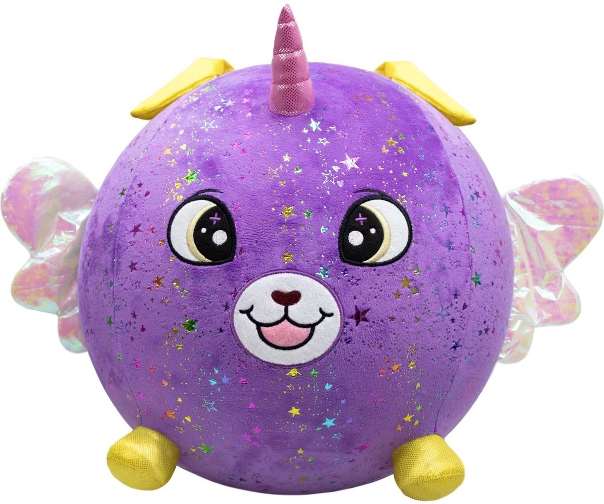 Biggies licorne paars - Opblaasbare pluchen Knuffel