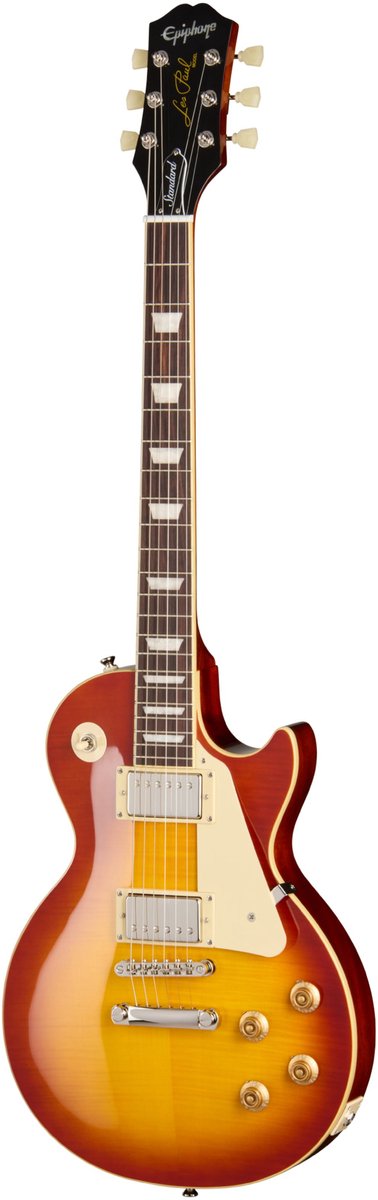 Epiphone Les Paul Standard 50s Washed Cherry Sunburst - Single-cut elektrische gitaar