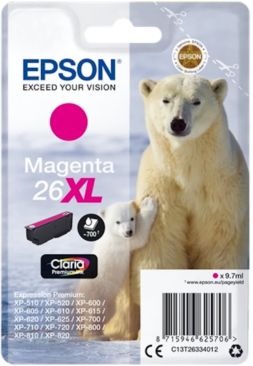   26XL - Inktcartridge / Magenta