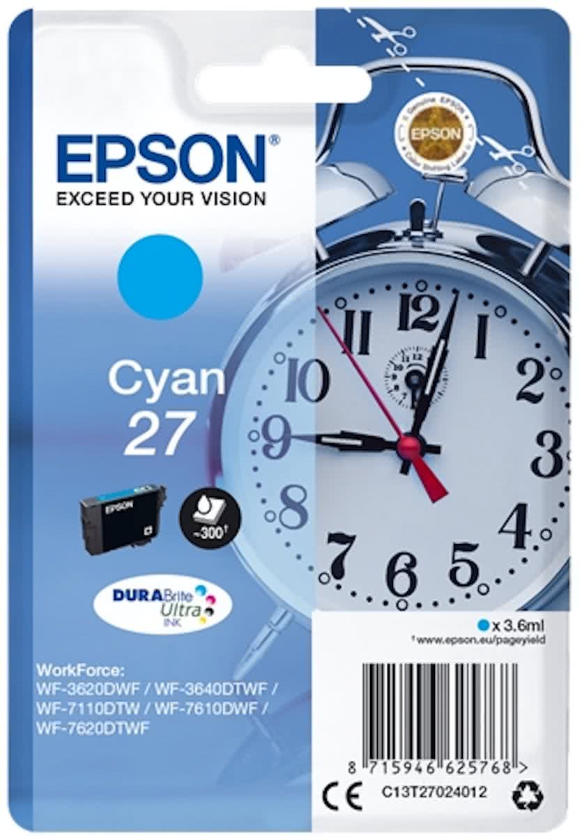   27 - Inktcartridge / Cyaan