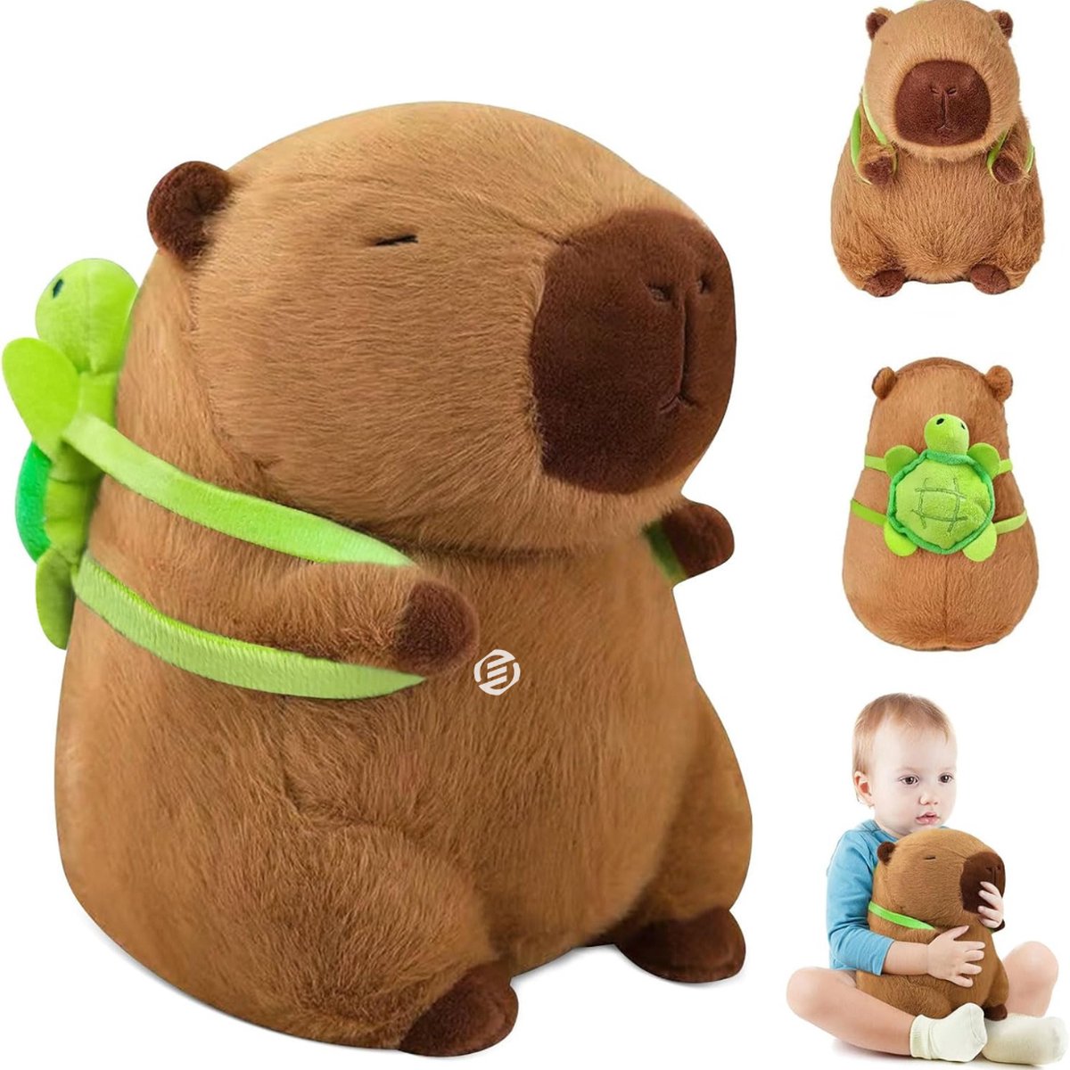 Equivera Capybara Knuffel - Capibara Knuffel - Capibara Pluche - Slaapknuffel - Knuffelvriend - Premium Knuffel
