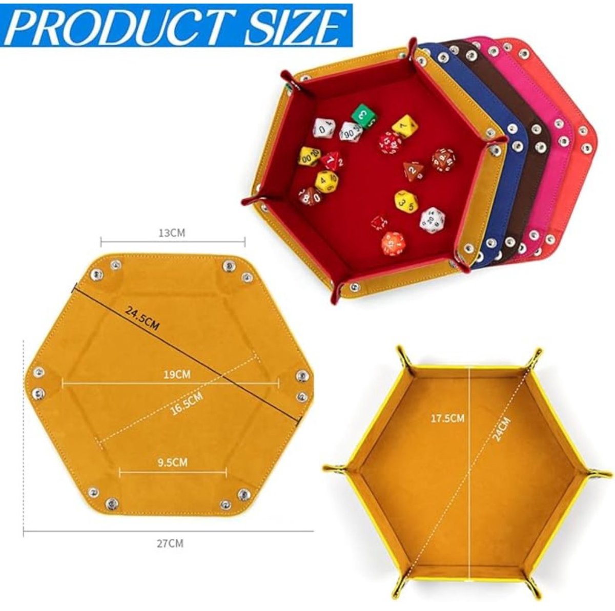 Equivera Dobbelsteenbak - Dobbelsteenbak - DnD Dicetray - Dicetray - Dobbelbak - Dice Tray Dungeons and Dragons - Dobbelpiste