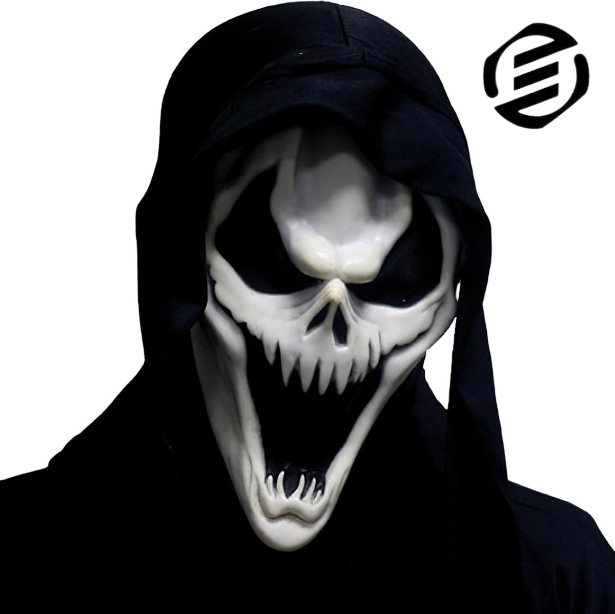 Equivera Ghostface Masker - Scream Masker - Halloween Masker - Halloween - Halloween Maskers Volwassenen - Enge Maskers - Haloween Masker
