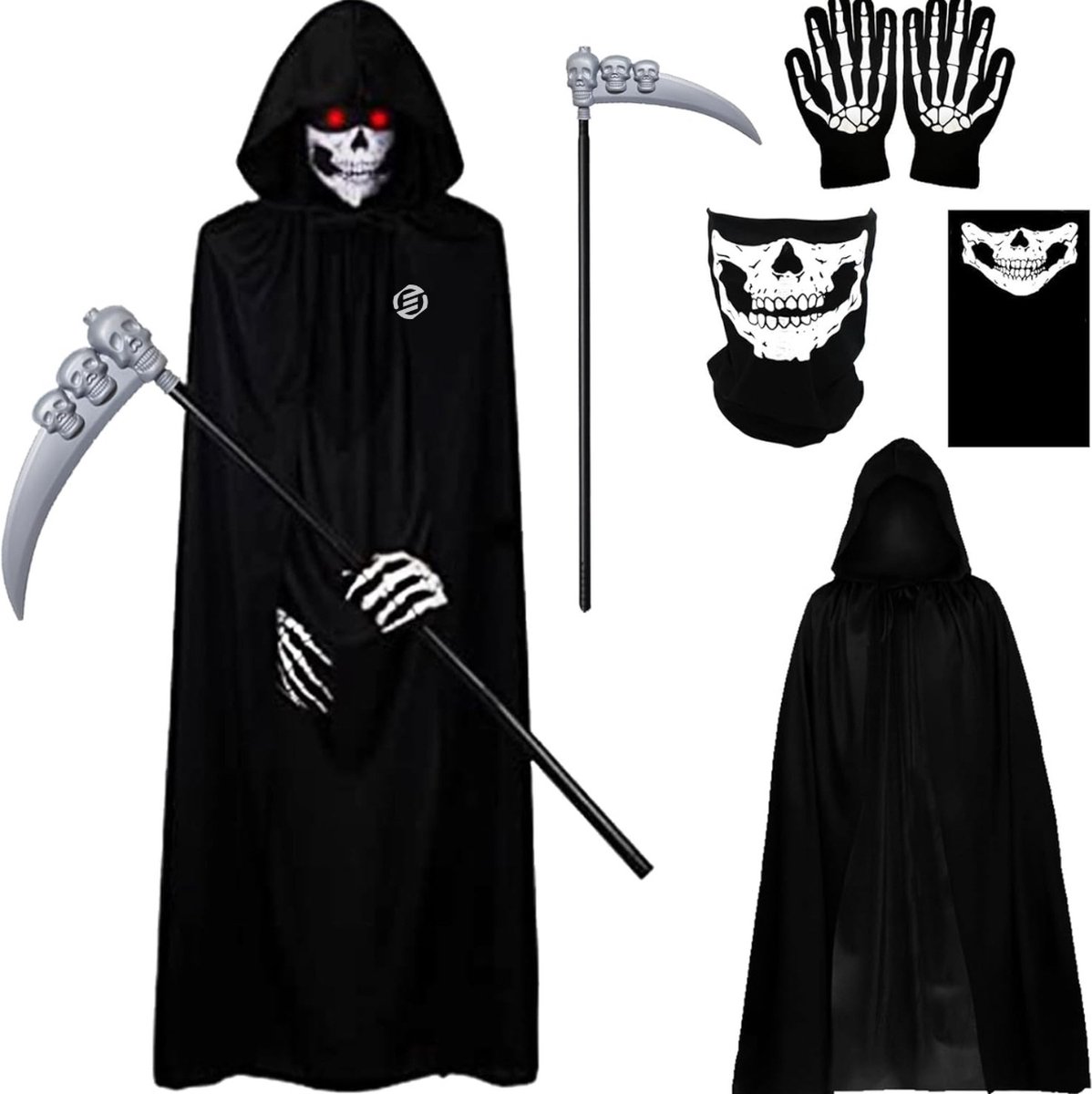 Equivera Halloween Kostuum - Halloween Versiering - Horror Versiering - Halloween Decoratie - Perfect voor Halloween en Carnaval - 2024