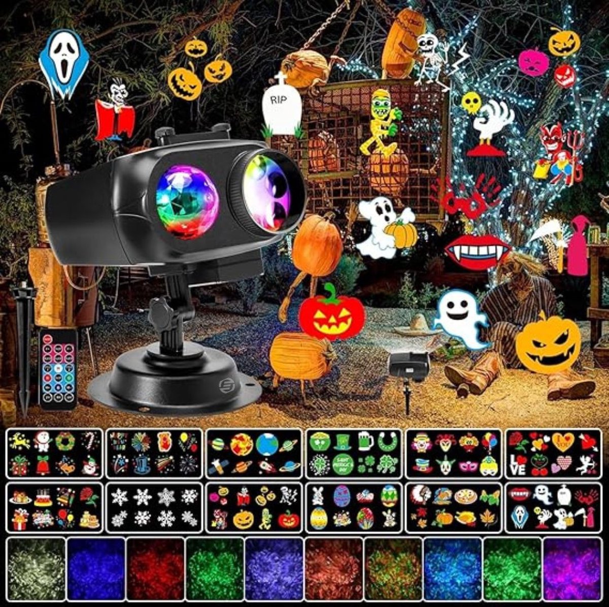 Equivera Halloween Projector - Halloween Projector - Projector Halloween - Halloween
