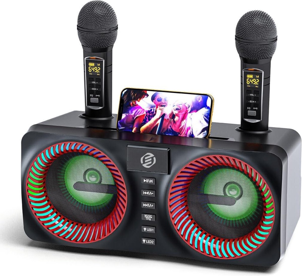 Equivera Karaoke Set voor Kinderen en Volwassenen - Karaokeset - Karaoke Set - Karaokesets - Karaoke Set Kinderen Volwassenen - Voor de Leukste Karaoke Avond!