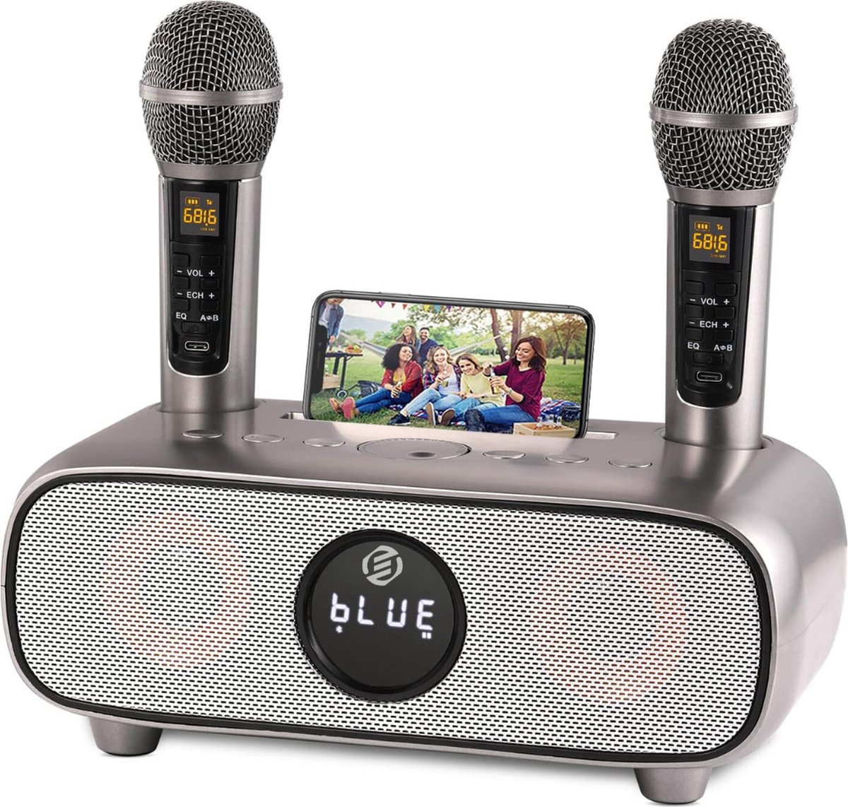 Equivera Karaoke Set voor Kinderen en Volwassenen - Karaokeset - Karaoke Set - Karaokesets - Karaoke Set Kinderen Volwassenen - Voor de Leukste Karaoke Avond!