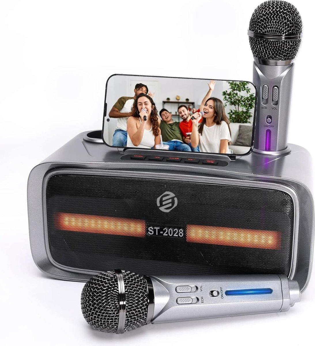 Equivera Karaoke Set voor Kinderen en Volwassenen - Karaokeset - Karaoke Set - Karaokesets - Karaoke Set Kinderen Volwassenen - Voor de Leukste Karaoke Avond!