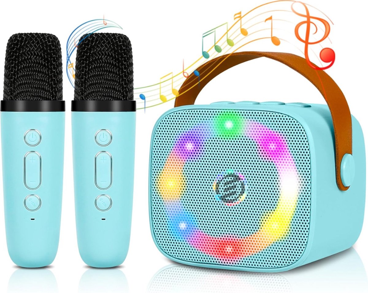 Equivera Karaoke Set voor Kinderen en Volwassenen - Karaokeset - Karaoke Set - Karaokesets - Karaoke Set Kinderen Volwassenen - Voor de Leukste Karaoke Avond!