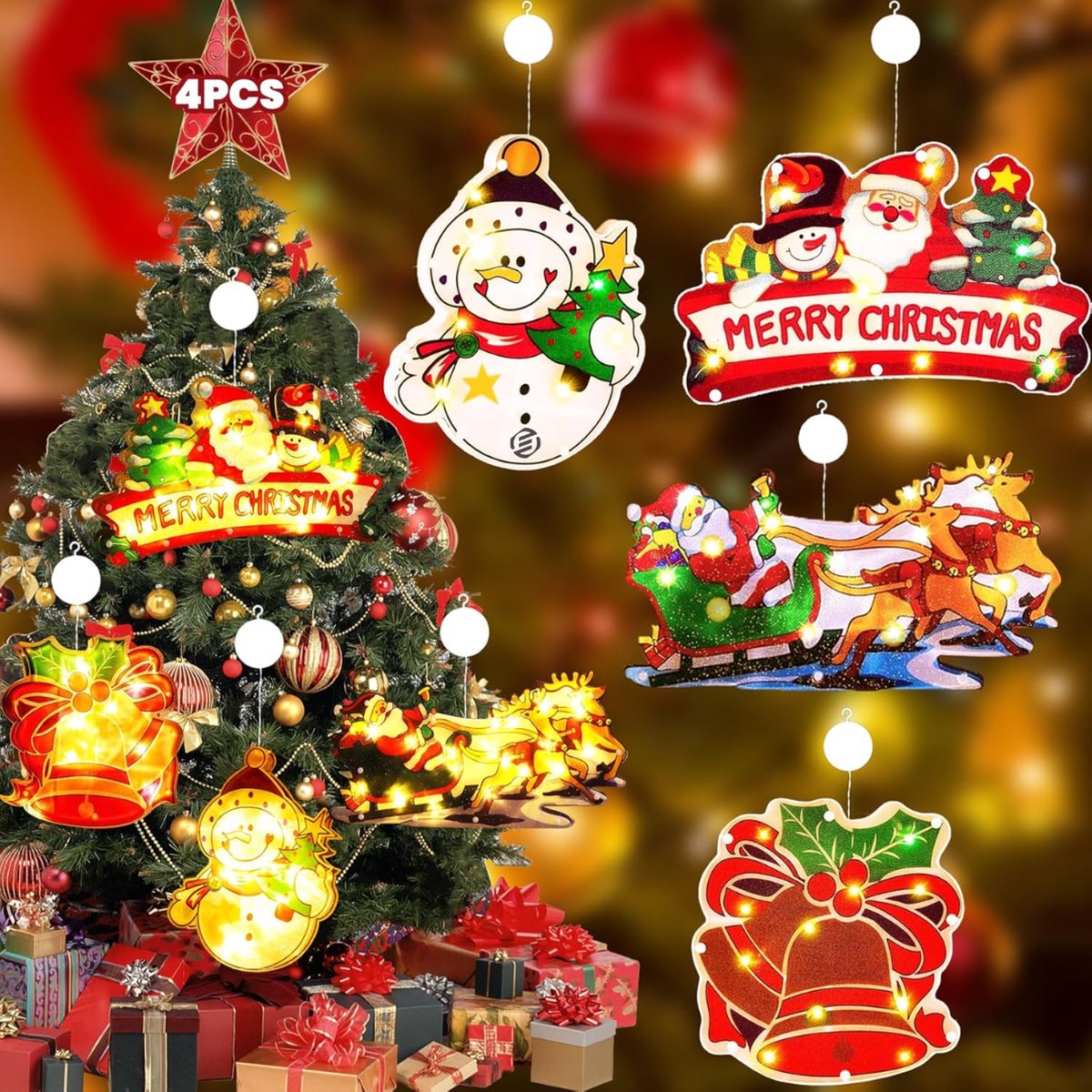 Equivera Kerstverlichting - Kerstverlichting Buiten - Kerstverlichting Binnen - Kerstdecoratie - Kerstlichtjes - Kerst Lichtjes - Kerst Verlichting - Kerstversiering - Kerstdecoratie