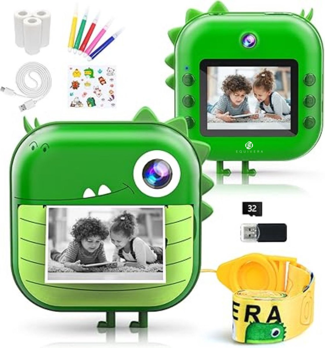   Kindercamera met Foto Printer - Kindercamera - Printcamera - Digitale Camera Kinderen - Speelgoed Camera