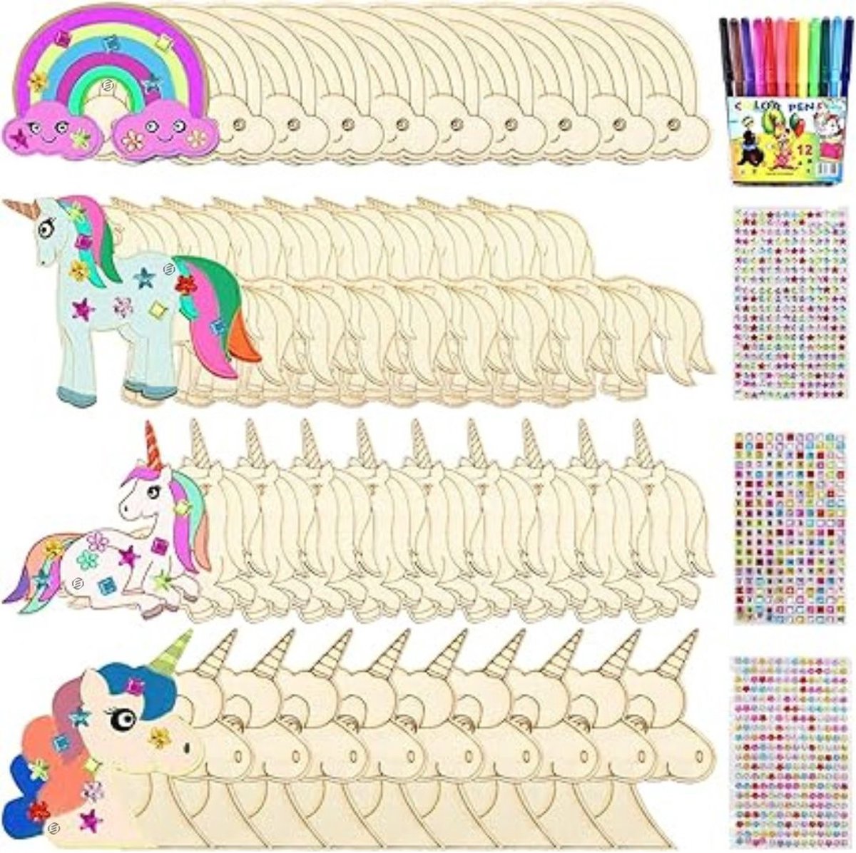 Equivera Knutselkoffer - Knutselkoffer - Knutselset - Knutselpakket - Knutselen - Knutselen voor Kinderen - Knutselpakket voor Kinderen