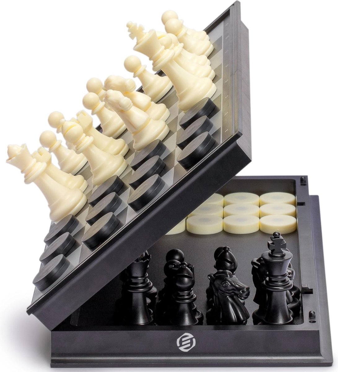   Magnetisch Schaakspel - Magnetisch Schaakspel - Magnetisch Schaakbord - Magnetisch Schaakset - Schaakbordspel -Inklapbaar Schaakbord