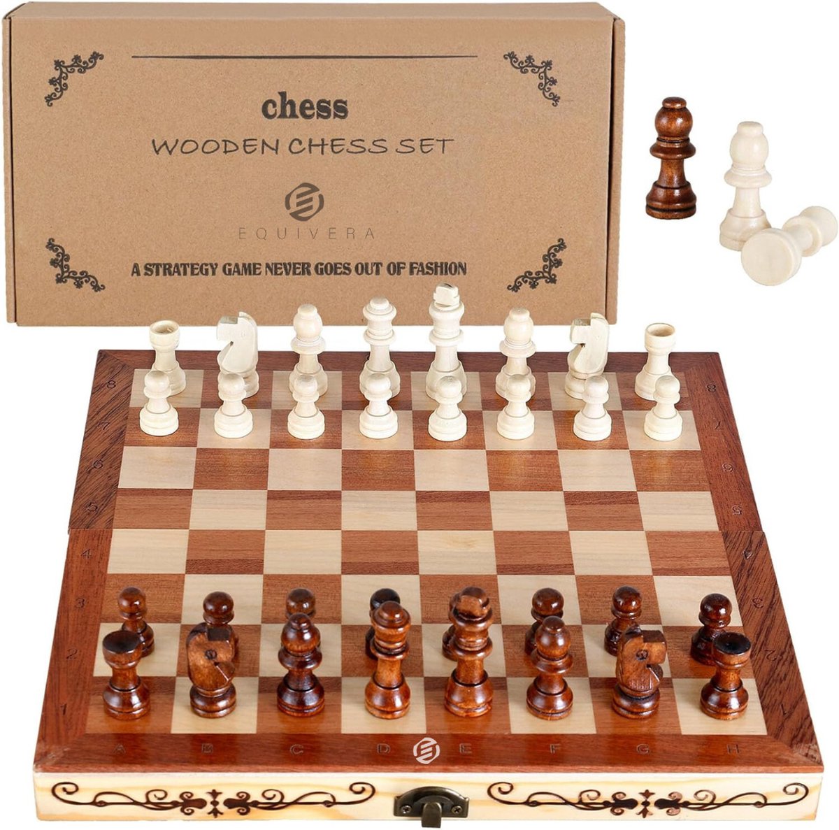   Magnetisch Schaakspel - Magnetisch Schaakspel - Magnetisch Schaakbord - Magnetisch Schaakset - Schaakbordspel -Inklapbaar Schaakbord