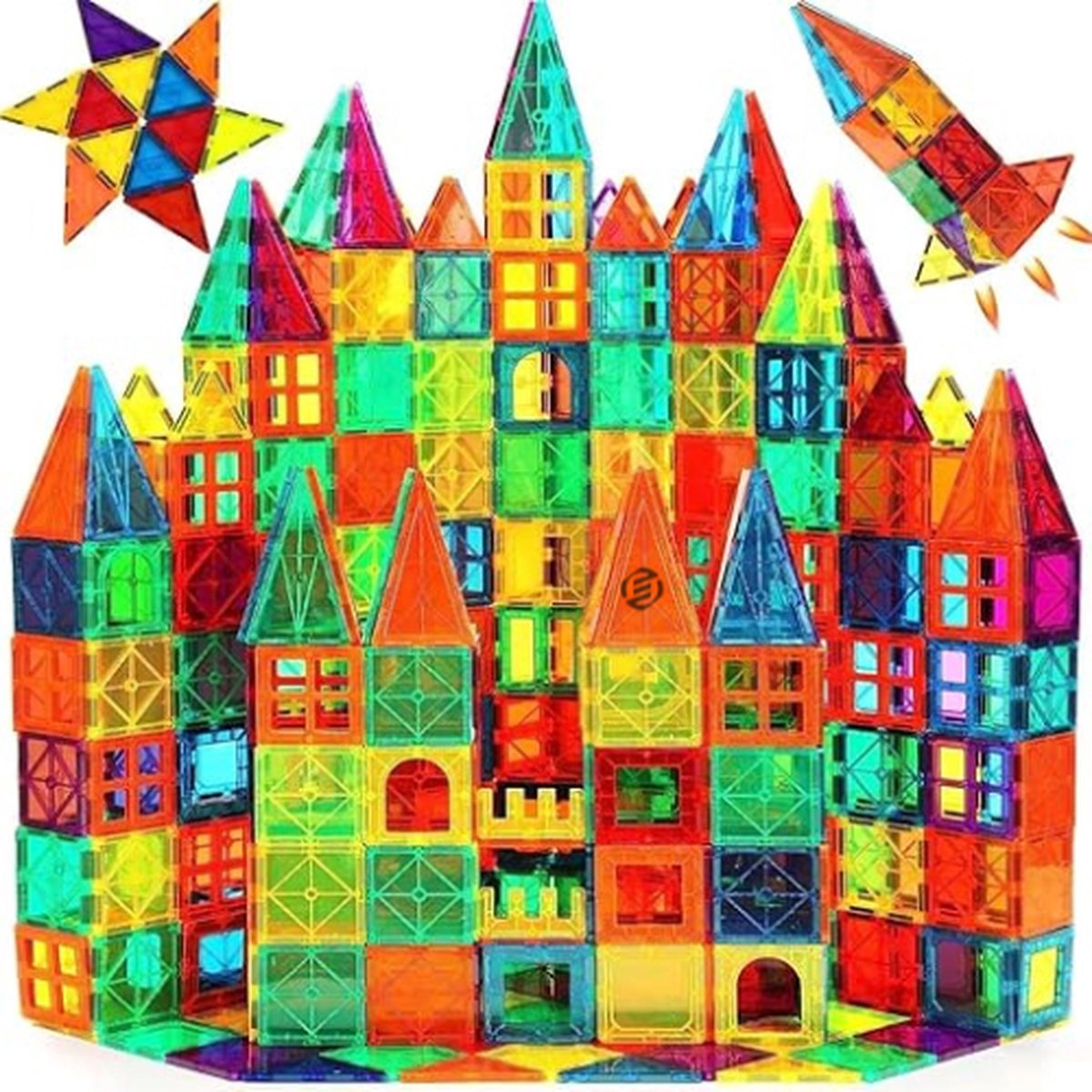   Magnetische Bouwstenen - Magnetische Bouwstenen - Magneet Bouwstenen - Magnetisch Speelgoed - Magnetic Tiles - Educatief Speelgoed - Constructie Speelgoed - Montessori Speelgoed