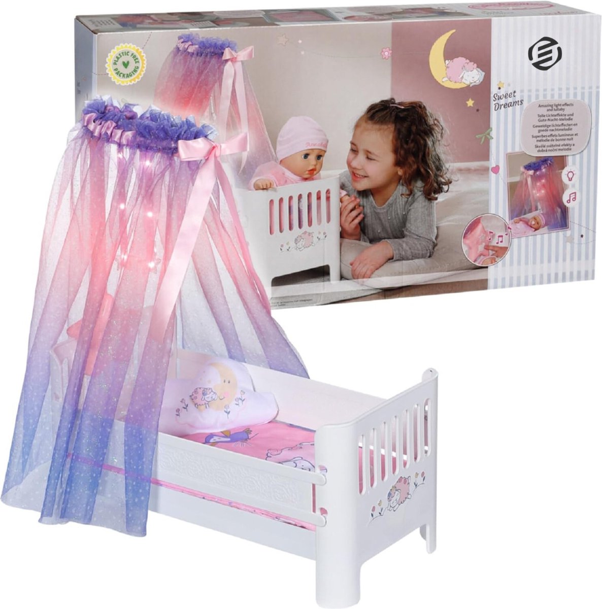   Poppenbed - Poppenbedje - Poppenhuis Meubels - Speelgoed voor Meisjes - Cadeau