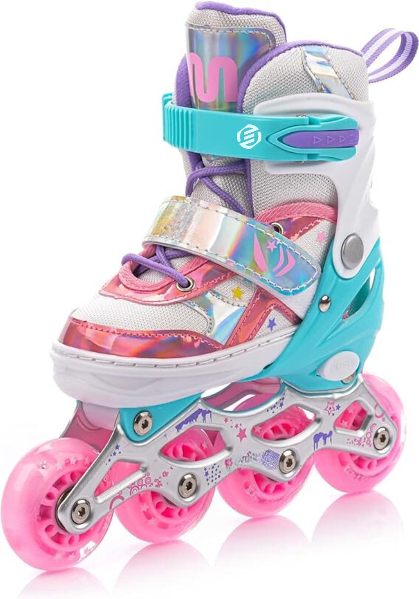 Equivera Rolschaatsen Meisjes - Skeelers Meisjes - Rolschaatsen Kinderen - Cadeautip voor uw kind!