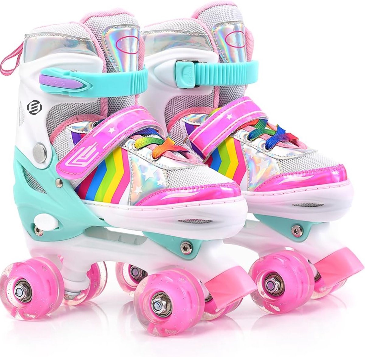 Equivera Rolschaatsen Meisjes - Skeelers Meisjes - Rolschaatsen Kinderen - Cadeautip voor uw kind!