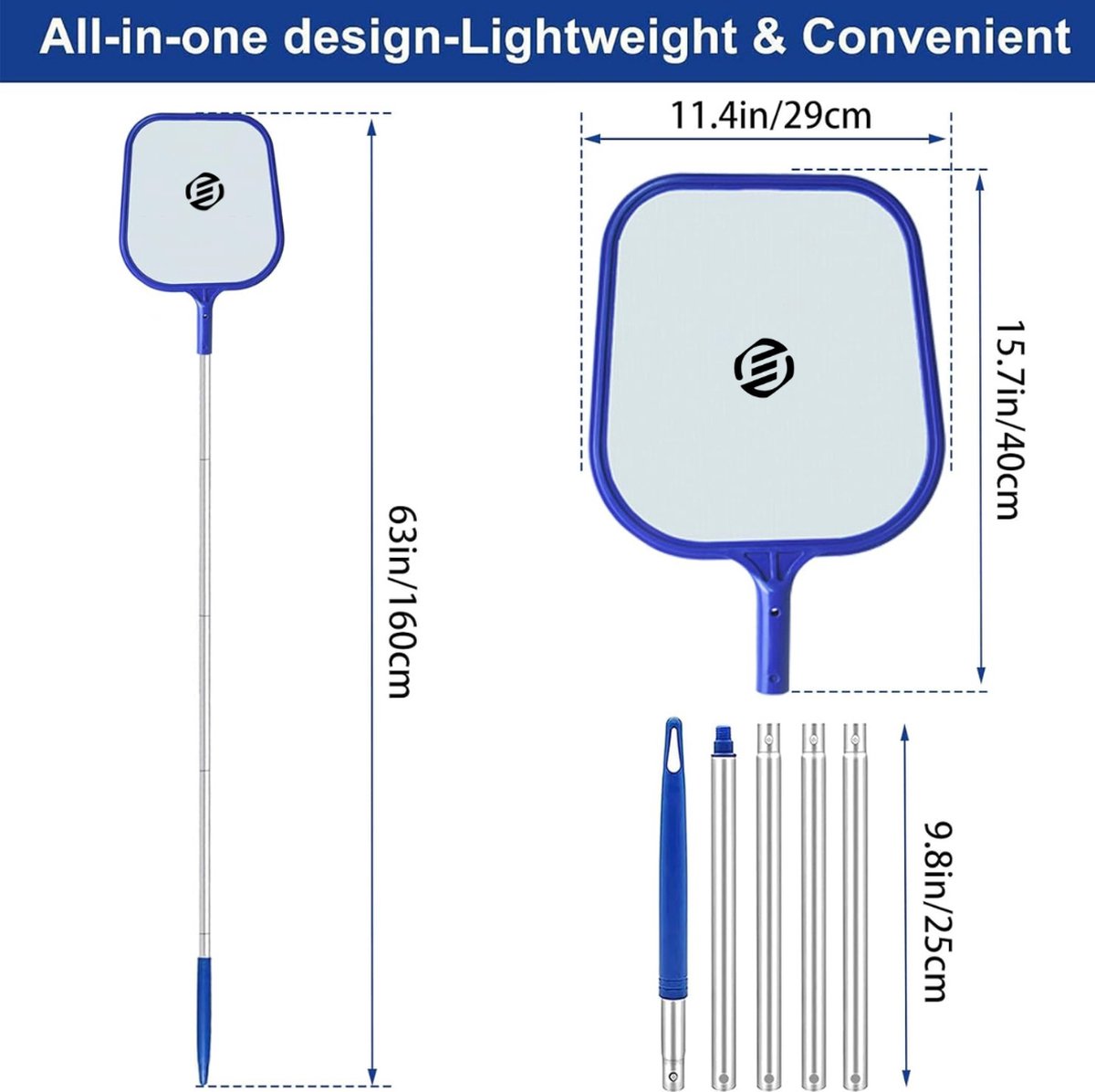 Equivera Schepnet Zwembad - Schepnet - Schepnet voor Zwembad Onderhoud - Visnet