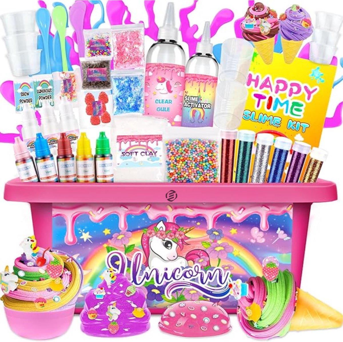   Slijm Maken Pakket - Slijm Maken voor Kinderen - Slijm Pakket - Slijm Pakket Zelf Maken - Slijm Set - Speelgoed voor Kinderen - Cadeauidee voor Kinderen