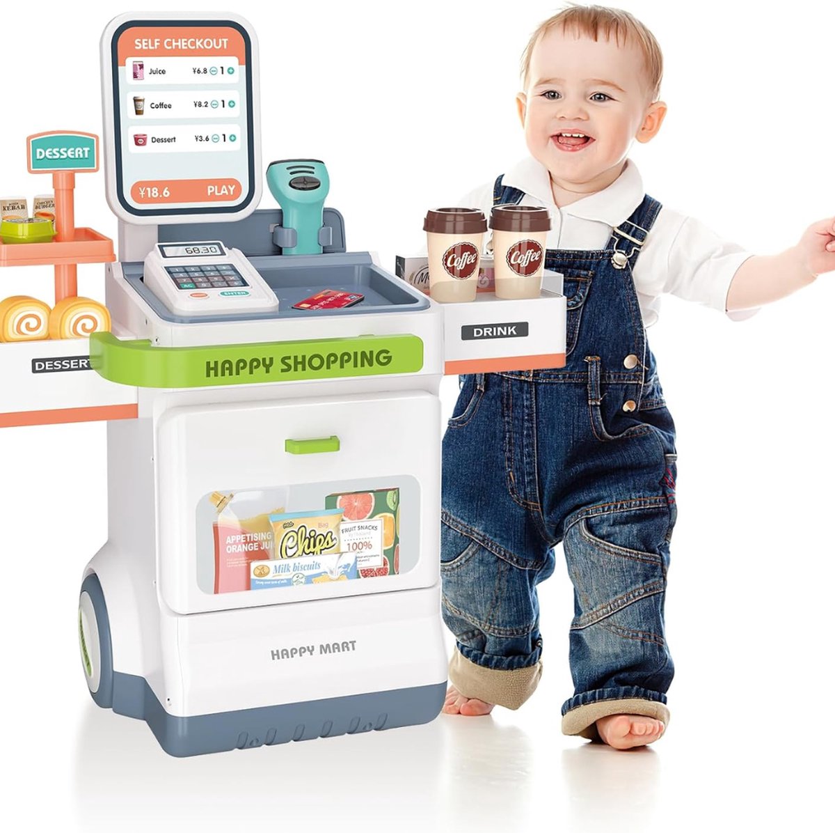   Speelgoed Kassa - Speelgoedkassa - Met Accessoires - Speelgoed Winkeltje - Speelgoedwinkel