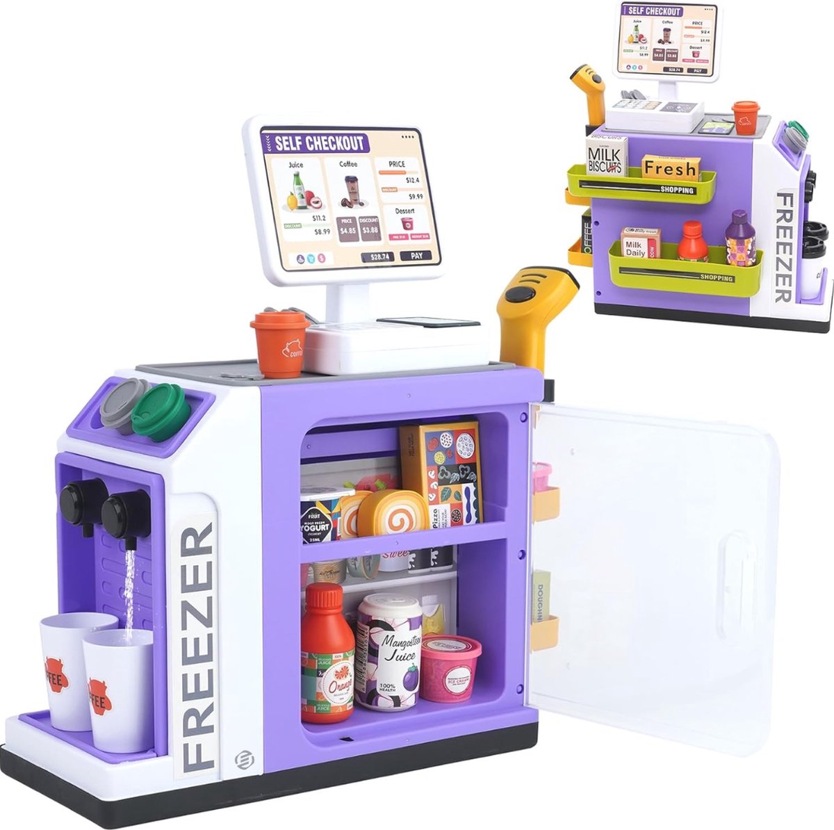   Speelgoed Kassa - Speelgoedkassa - Met Accessoires - Speelgoed Winkeltje - Speelgoedwinkel