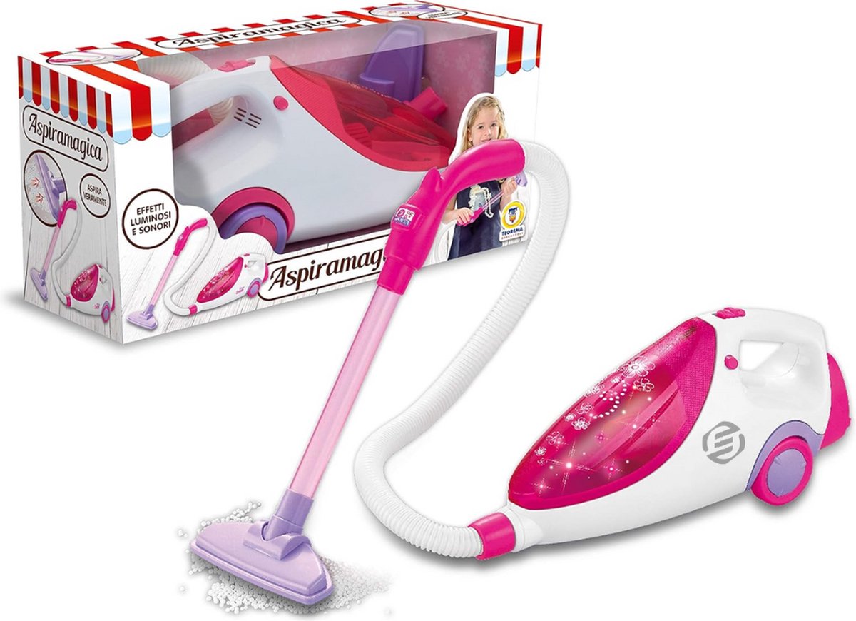 Equivera Speelgoed Stofzuiger - Vacuum Toys - Speelgoed Schoonmaakset - Geluid - Zuigkracht - Cadeau