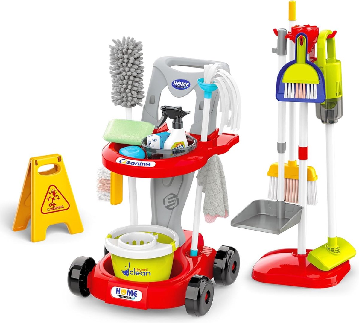   Speelgoed Stofzuiger - Vacuum Toys - Speelgoed Schoonmaakset - Geluid - Zuigkracht - Cadeau