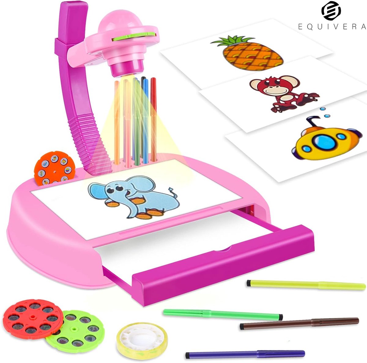 Equivera Tekenprojector Kinderen - Tekenprojector voor Kinderen - Tekenprojector - Tekenmachine Kinderen - Tekenmachine